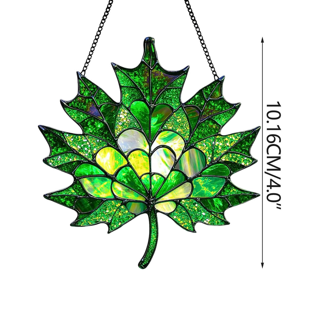CouldNook Maple Leaf Window Suncatcher - Hanging Home Decor (小胡0611-8AC7HBW121)-ok