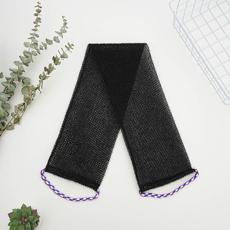 CouldNook Mesh Back Scrubber - Long Textured Strip And Rope Loops