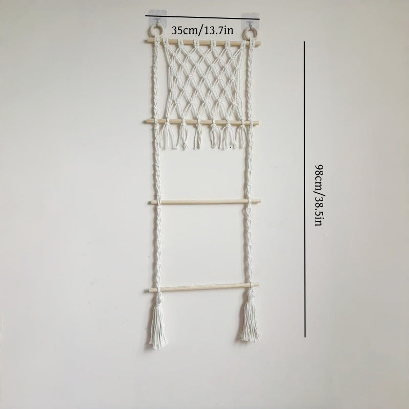 CouldNook Macrame Storage Hammock - Wall Organizer Decor