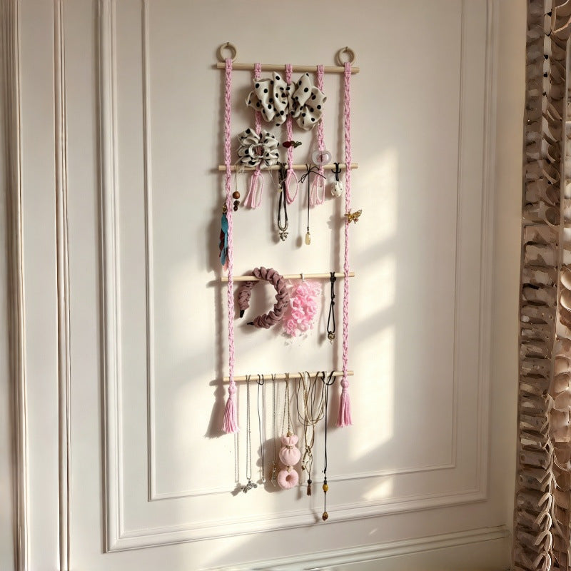 CouldNook Macrame Storage Hammock - Wall Organizer Decor