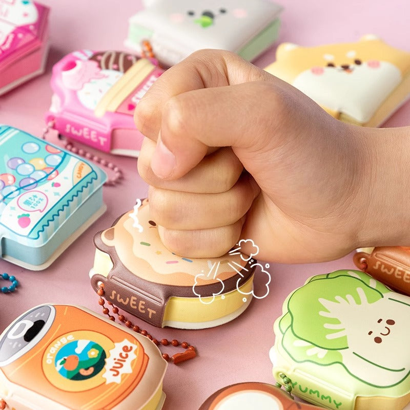 CouldNook Squishy Mini Sticky Notes - Shaped Cover And Ball Chain