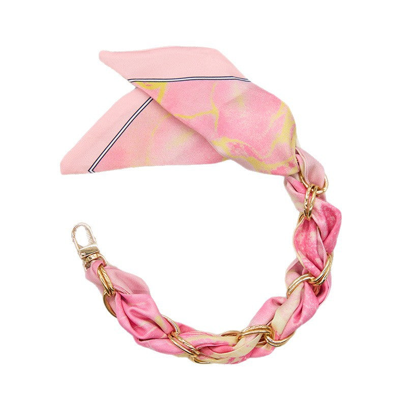 CouldNook Rose Scarf Phone Wrist Strap - Relaxed Braided Loop