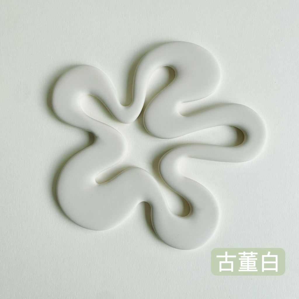CouldNook Flower Coaster - Open Petal Shape in Solid Colors