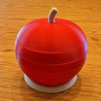 CouldNook Apple Stacking Puzzle - Layered Slices And Stem Top
