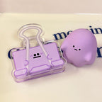 CouldNook Face Memo Clip - Binder Clip Silhouette And Simple Expression