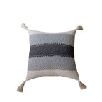 CouldNook Tasseled Cushion Cover - Woven Patterns And Four Corner Tassels