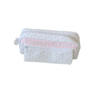CouldNook Polka Dot Pencil Case - Plaid Band And Front Zip Pocket