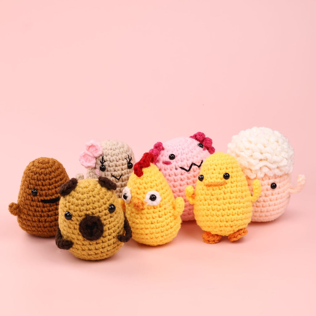 CouldNook Crocheted Character Doll - Small Animal And Fruit-Inspired Figures