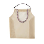 CouldNook Hanging Produce Bag - Mesh Body And Gingham-Edged Front Opening