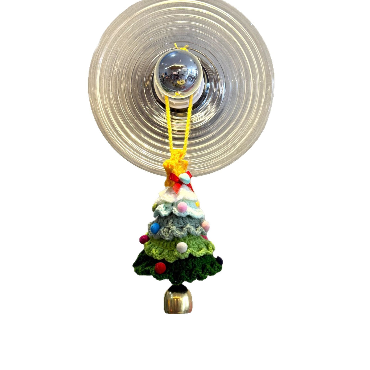 CouldNook Crocheted Christmas Tree Ornament - Layered Branches And Hanging Bell