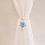 Star Curtain Tieback with Pearl-Like Bead Details