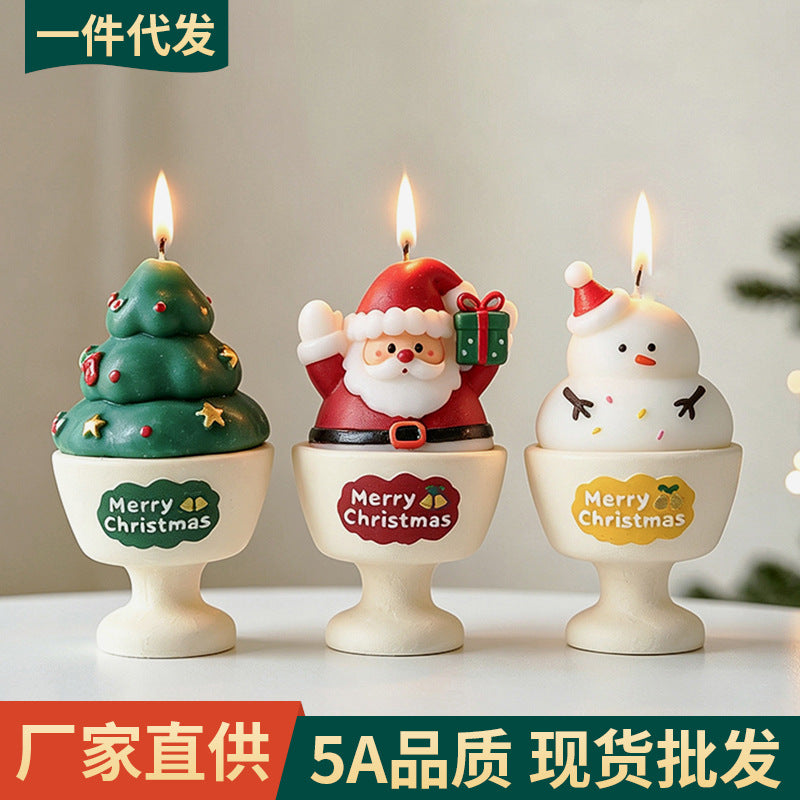 CouldNook Christmas Candle - Festive Characters and Decorated Tree Designs