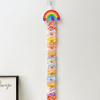 CouldNook Rainbow Hair Clip Organizer - Hanging Cord And Heart Details