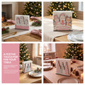 CouldNook Christmas Napkin Holder - Wooden Base And Festive Cutout Sides