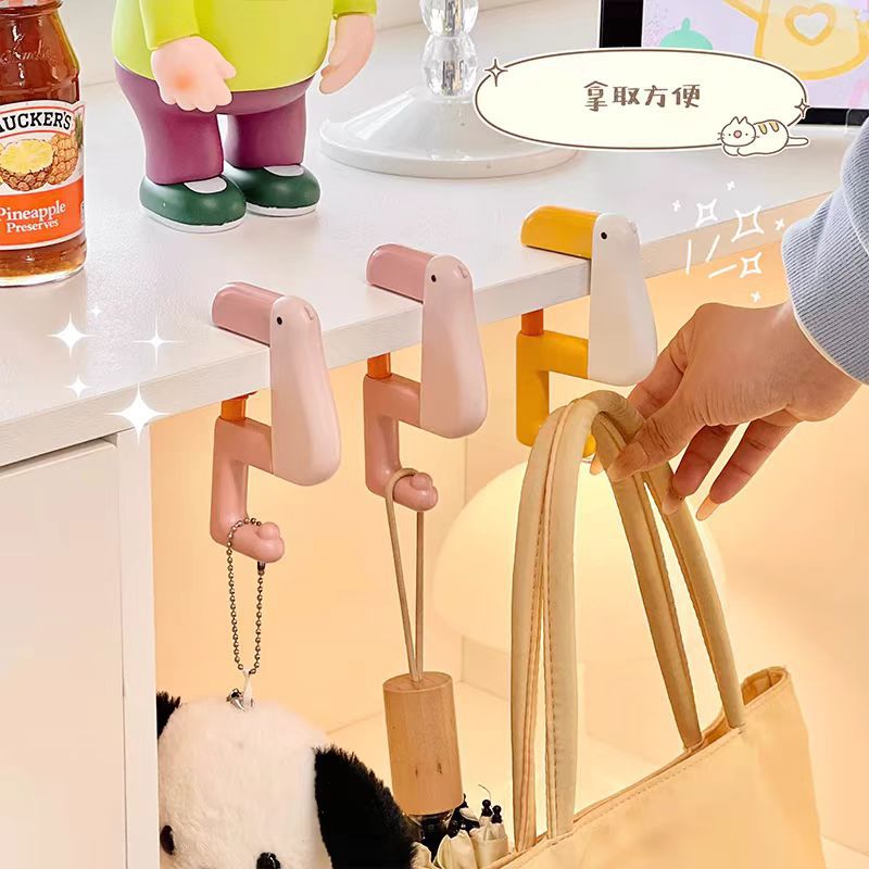 CouldNook Bird-Shaped Desk Hook - Adjustable Clamp and Rounded Beak