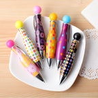 CouldNook Bowling Pin Ballpoint Pen - Patterned Barrel And Round Top