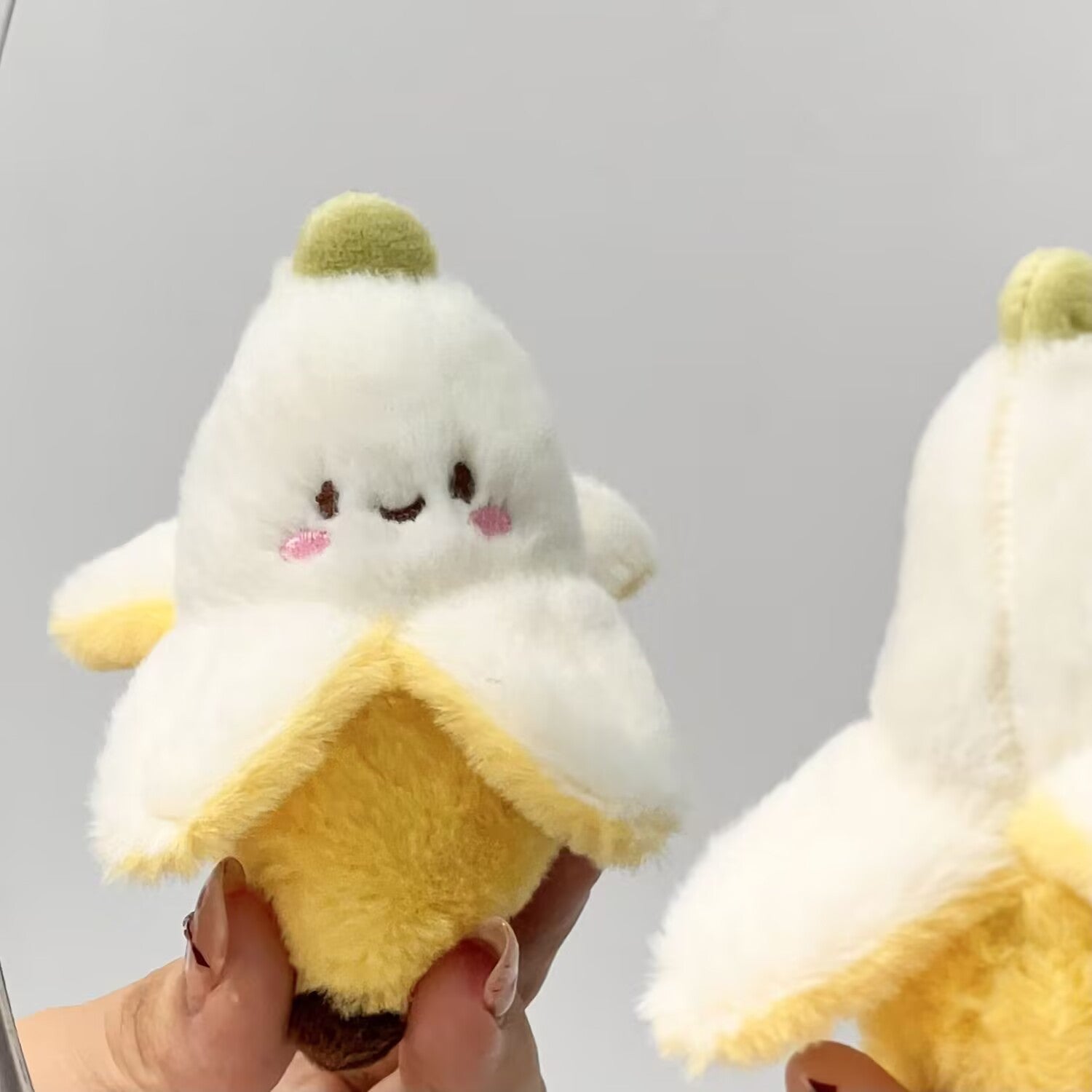 CouldNook Banana Peel Plush Bag Charm - Fruit Accent