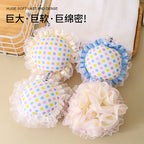 CouldNook Sunflower Bath Pouf - Dotted Center and Pleated Petal Edge