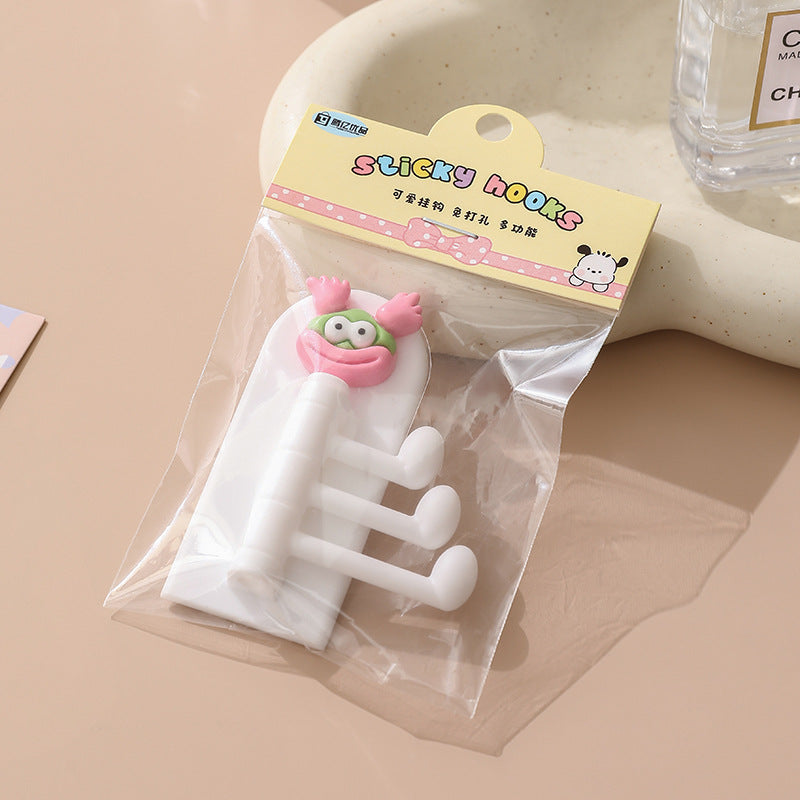 CouldNook Cartoon Adhesive Hook - Swinging Arms and Rounded Backplate