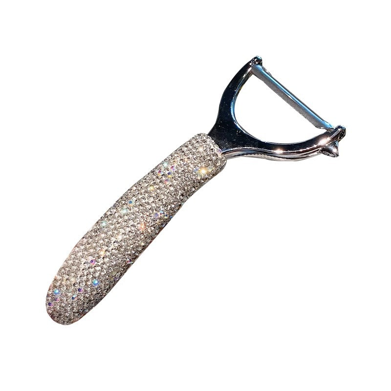 CouldNook Rhinestone Vegetable Peeler - Sparkling Handle and Two Blade Layouts