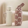 CouldNook Embroidered Bottle Carrier - Fabric Sleeve And Thread-Through Handles