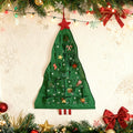 CouldNook Christmas Tree Advent Organizer - Numbered Pockets And Star Top