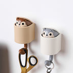 CouldNook Animal Wall Hook - Peeking Character and Curved Hanging Arm