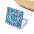 CouldNook Decorative Folding Mirror - Gem-Like Pattern And Double Reflective Interior