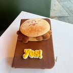 CouldNook Food Character Notebook - Plush Topper And Raised Word Patch