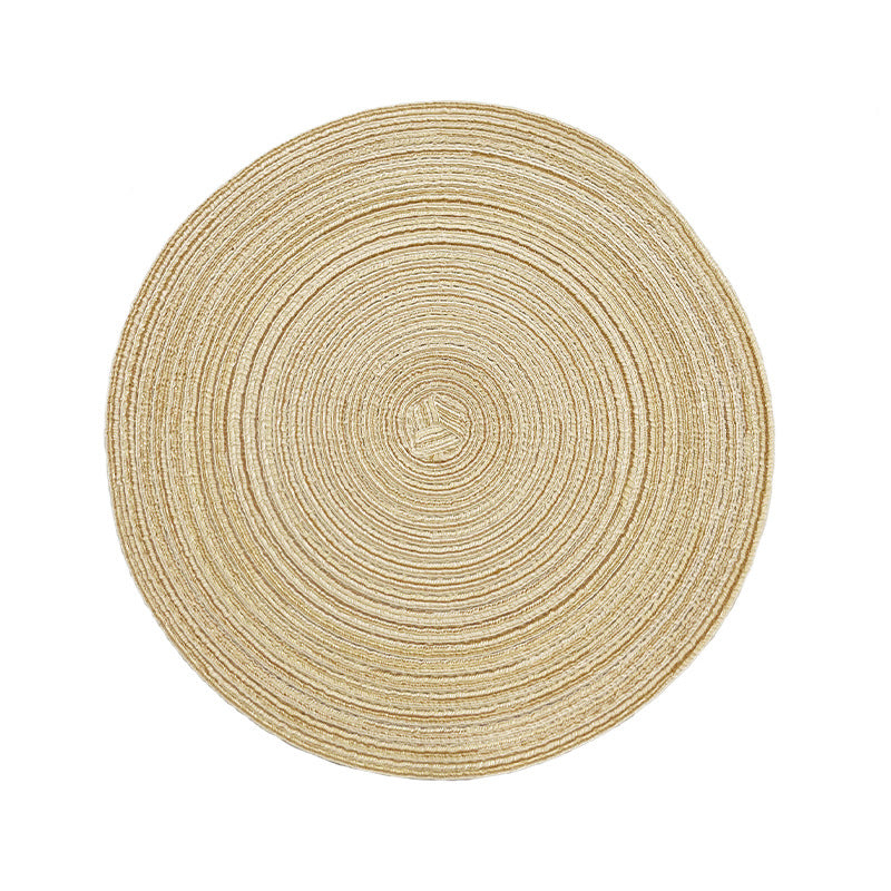 CouldNook Nordic Round Woven Placemat - Aesthetic Cotton Yarn Mat