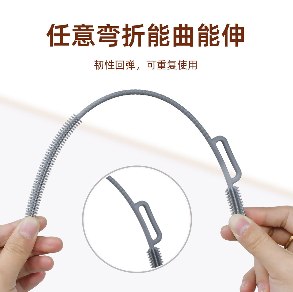CouldNook Silicone Straw Cleaning Brush - Flexible Body And Handle Choices