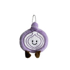 CouldNook Onion Coin Purse - Purple Plush And Embroidered Layered Center