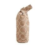 CouldNook Embroidered Bottle Carrier - Fabric Sleeve And Thread-Through Handles