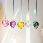 CouldNook Heart Prism Suncatcher - Faceted Crystal Pendant And Hanging Hole