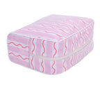 CouldNook Patterned Cosmetic Bag - Glossy Finish And Contrasting White Piping