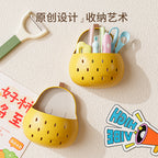 CouldNook Pear Wall Storage Basket - Perforated Front And Open Top
