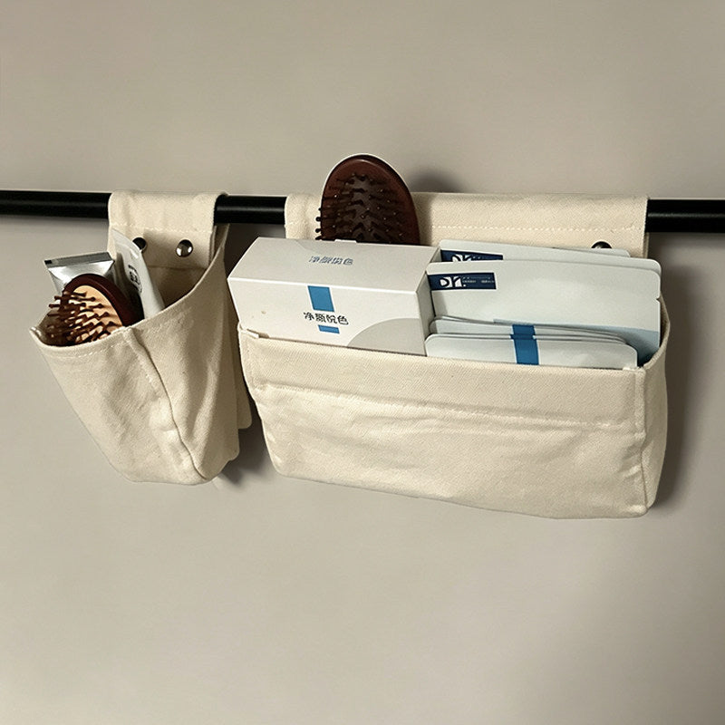 CouldNook Hanging Storage Pocket - Cotton Blend Fabric And Snap Flap