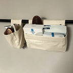 CouldNook Hanging Storage Pocket - Cotton Blend Fabric And Snap Flap