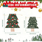 CouldNook Christmas Tree Gift Bag - Drawstring Closure And Printed Fabric