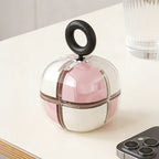 CouldNook Ring Handle Pill Organizer - Eight Compartments And Clear Shell