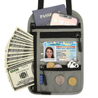 CouldNook Passport Neck Pouch - Clear Card Window And Zipped Compartments