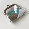 CouldNook Clear Kiss Lock Purse - Framed Opening And Side Charm