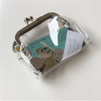 CouldNook Clear Kiss Lock Purse - Framed Opening And Side Charm