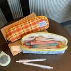 CouldNook Triangular Pencil Case - Contrast Zipper And Carry Loop