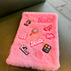 CouldNook Plush Patch Notebook - Colorful Icons And Fuzzy Cover Texture