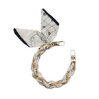 CouldNook Graphic Scarf Phone Wrist Strap - Braided Links