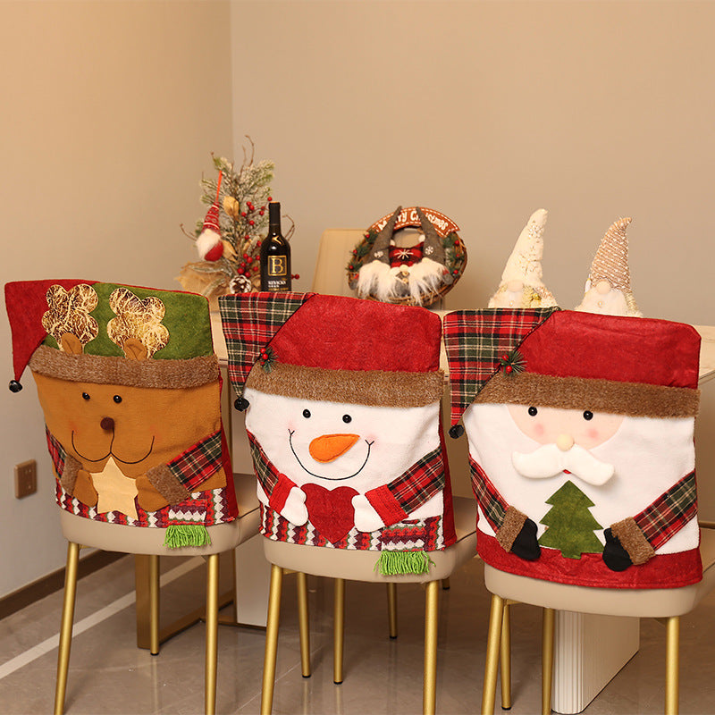 CouldNook Christmas Chair Back Cover - Character Faces and Seasonal Patterns