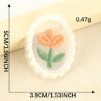 CouldNook Framed Floral Patch - Lace Border and Flower Designs