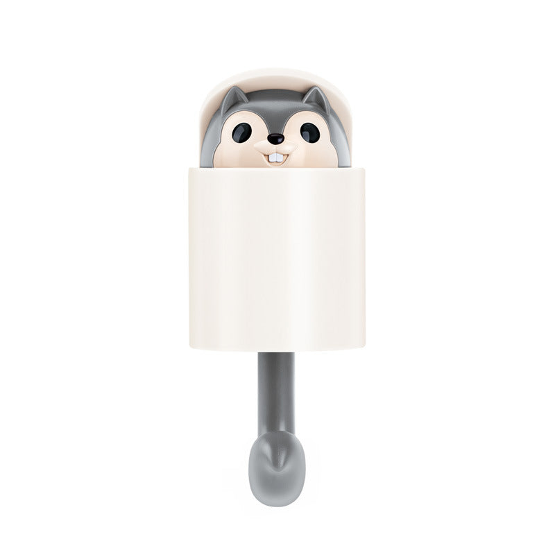 CouldNook Animal Wall Hook - Peeking Character and Curved Hanging Arm
