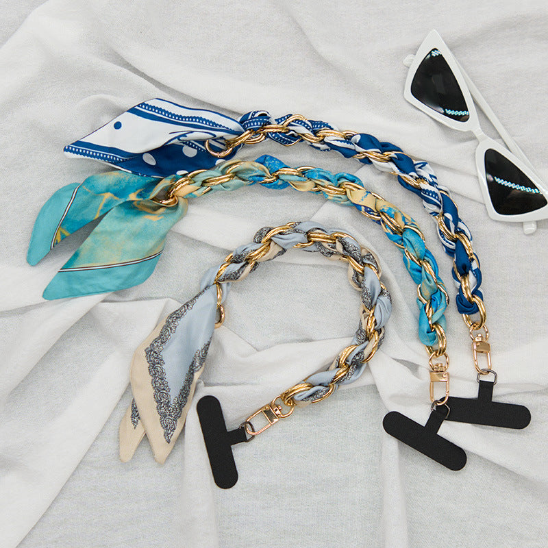 CloudNook Detachable Scarf Phone Chain‑Crossbody Anti‑Lost Lanyard